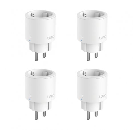 TP-Link Tapo P115 Pack de 4 Enchufes Inteligentes - WiFi - Temporizador - Monitorizacion de Energia y Gasto - Modo Ausente - Control con App y Asistentes Virtuales - Color Blanco