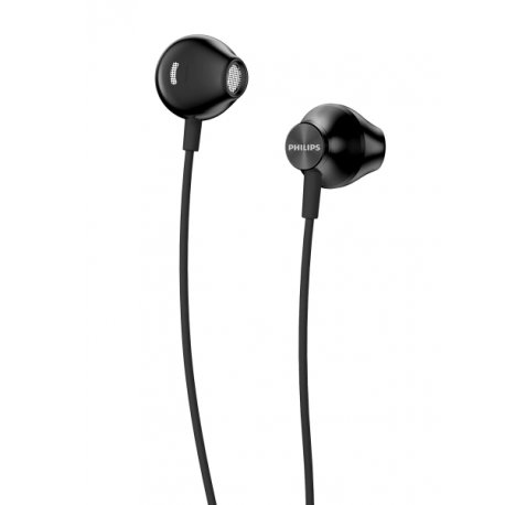Philips TAUE100 Auriculares Inâ??Ear con Cable - Sonido de Graves Mejorado - Controladores 14.2mm con Iman de Neodimio - Frecuencia 20Hzâ??20kHz - Sensibilidad 106dB - Conector Jack 3.5mm - Cable 1.2m - Color Negro