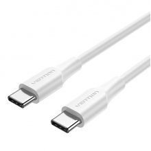 Vention Cable USB-C - Potencia hasta 60W - Longitud 1.5m - Carcasa de PVC - Velocidad hasta 480Mbps - Color Blanco