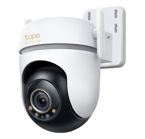 TP-Link Tapo TC43 Camara de Seguridad Exterior - Deteccion con IA - WiFi - RJ45 - Resolucion 5Mpx - Vision Nocturna - Audio Bidireccional - Cancelacion de Ruido - Color Blanco y Negro