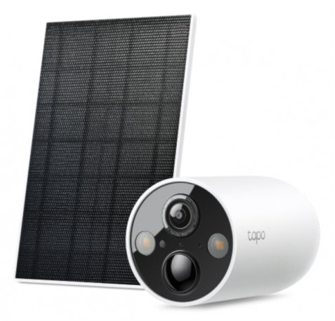TP-Link Tapo TC85 KIT Camara de Seguridad para Exterior - IP66 - Incluye Accesorios - WiFi - Resolucion de 4Mpx - Vision Nocturna - Color Blanco y Negro