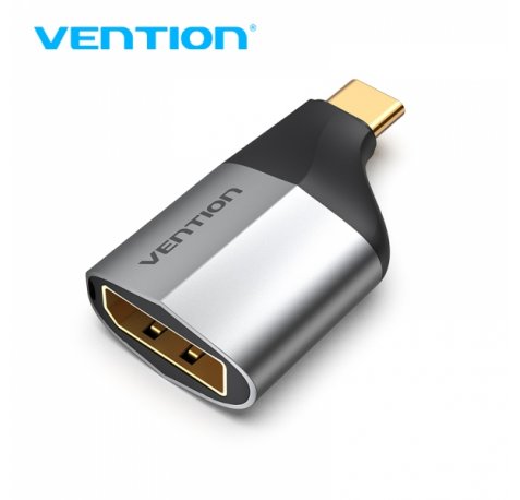 Vention Adaptador USB-C Macho a DisplayPort Hembra - Color Gris