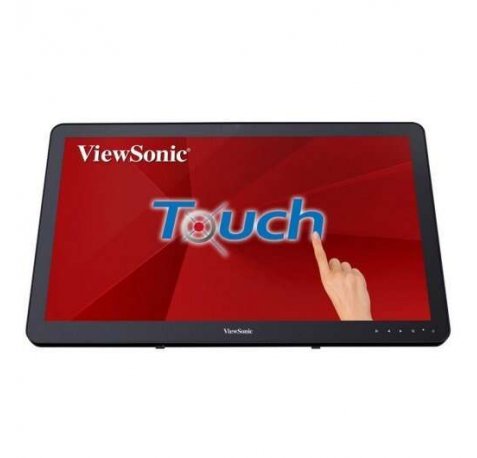 ViewSonic Monitor Tactil LED 24" Full HD - Hasta 10 Puntos de Contacto - Respuesta 25ms - Altavoces 5W - Angulo de Vision 178º - USB, HDMI, DP y VGA - VESA 100x100 mm