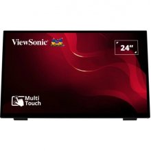 ViewSonic TD2465 Monitor Tactil 23.8" LED FHD 60Hz - Hasta 10 Puntos de Contacto - Respuesta 7ms - Altavoces 4W - HDMI, Displayport, USB - VESA 100x100 mm - Color Negro