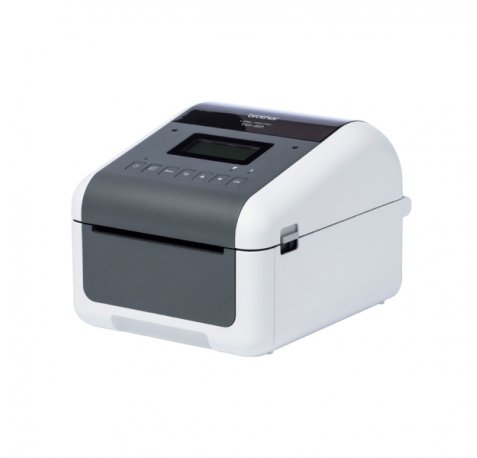 Brother TD-4455DNWB Impresora Termica de Etiquetas WiFi, Bluetooth, Ethernet, USB - Resolucion 203ppp - Velocidad 203mms - Color Blanco/Gris