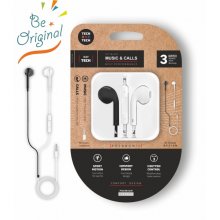TechOneTech EearTech Auriculares Intraurales - Microfono Integrado - Mini Jack 3.5mm - Cable de 1.20m - Blanco