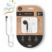 TechOneTech EearTech Auriculares Intraurales - Microfono Integrado - Mini Jack 3.5mm - Cable de 1.20m - Blanco