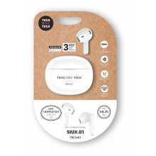 TechOneTech SIUX Auriculares Inalambricos Bluetooth TWS - Hasta 20h de Reproduccion - IPX5 - Color Blanco