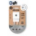 TechOneTech Cargador Doble de Pared + Cable USB-A a Lightning 1m - Recubierto de Nylon Trenzado Blanco