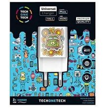 TechOneTech Green Champer Cargador Doble de Pared USB-A - Alto Rendimiento
