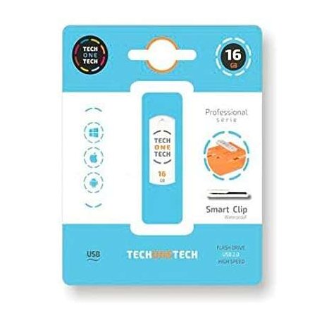 TechOneTech Pro Smart Clip Memoria USB 2.0 16GB (Pendrive)