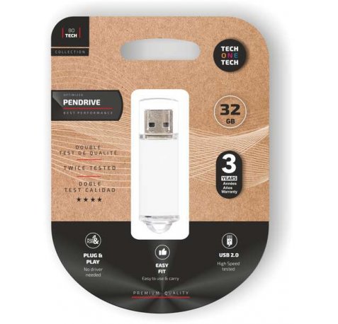 TechOneTech Basic Memoria USB 2.0 32GB (Pendrive)
