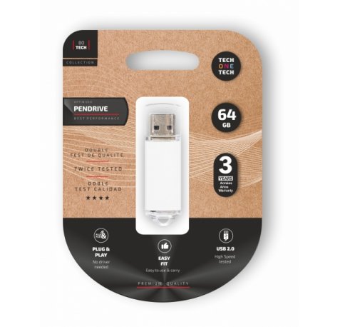 TechOneTech Basic Memoria USB 2.0 64GB (Pendrive)