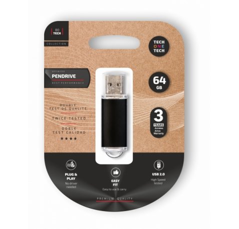 TechOneTech Basic Memoria USB 2.0 64GB (Pendrive)