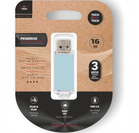 TechOne Tech Basic Blue Sky Memoria USB 2.0 16GB (Pendrive)