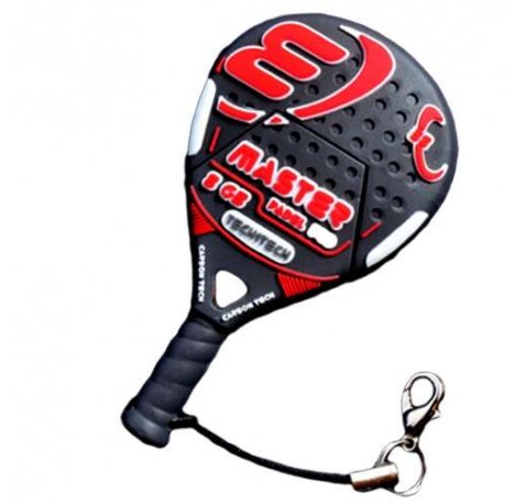 TechOneTech Raqueta Padel Roja Memoria USB 2.0 32GB (Pendrive)