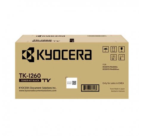Kyocera TK1260 negro | Toner original -