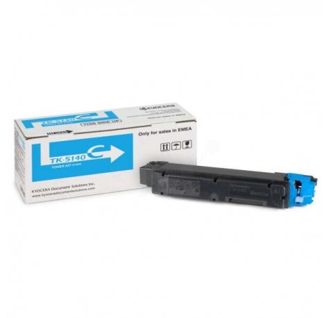 Kyocera TK5140 Cyan Cartucho de Toner Original - 1T02NRCNL0 / TK5140C