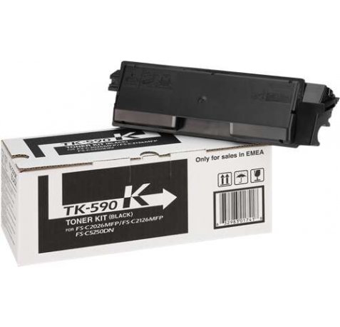 Kyocera TK590 Negro Cartucho de Toner Original - 1T02KV0NL0 / TK590K