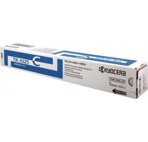 Kyocera TK8325 Cyan Cartucho de Toner Original - 1T02NPCNL0 / TK8325C