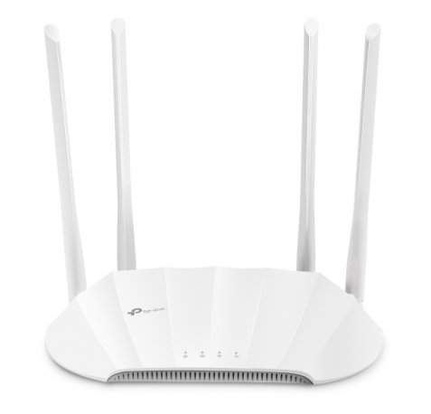 TP-Link TL-WA1801 Punto de Acceso de Doble Banda - PoE - Velocidad hasta 1.8Gbps - 4 Antenas Fijas - WiFi 6 AX1800 - Ethernet - Color Blanco