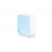 TP-Link Router inalambrico Nano N 300Mbps - 1 EP ETH - 1 EP Micro USB -Antena Interna - Color Blanco/Azul