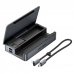 Vention Estacion de Docking 9 en 1 - Soporte Multidispositivo - Multiples Compartimentos - Ethernet RJ45 - Incluye Cable - HDMI 4K - 3xUSB-C - 3xUSB-A - Tarjeta TF - SD - Power Delivery - Color Gris
