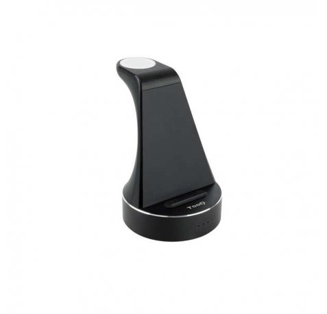 Tooq Base Carga Inalambrica Apple Watch + Iphone/Smartp - Color Negro