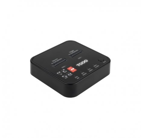 Tooq TQDS-201B Dock Doble Bahia M.2 NVMe NGFF PCIe - USB-C 3.2 Gen2 - Soporta PM, RAID0, RAID1 - Color Negro