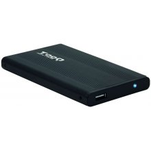 Tooq Carcasa Externa HDD/SDD 2.5" hasta 9,5mm SATA USB 2.0 - Color Negro