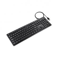 Tooq TQK-2003-B Teclado USB - Teclas Silenciosas - Cable 1.35m - Disposicion QWERTY ES - Color Negro
