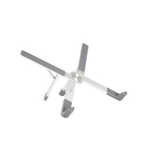 Tooq Soporte para Portatil hasta 17.3" - Plegable y Portatil - Color Plata