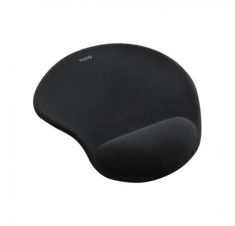 Tooq TQMP1001-B Alfombrilla Raton Ergonomica - ReposamuÃ±ecas de Gel - Superficie Suave, Elastica, Transpirable y Resistente - Color Negro