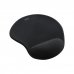 Tooq TQMP1001-B Alfombrilla Raton Ergonomica - ReposamuÃ±ecas de Gel - Superficie Suave, Elastica, Transpirable y Resistente - Color Negro