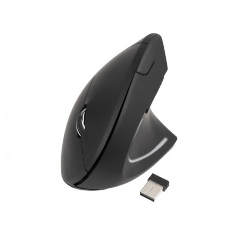 Tooq TQMWG-1104-B Raton Inalambrico Ergonomico - 3200dpi - 6 Botones - Color Negro