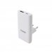 Tooq Adaptador de Viaje - Compatibilidad con EU, KR, UK - Tecnologia GaN 65W - Puerto USB-C PD y USB-A QC - Color Blanco