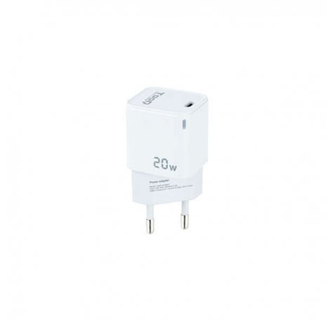 Tooq Cargador de Pared USB-C/PD 20W - Color Blanco