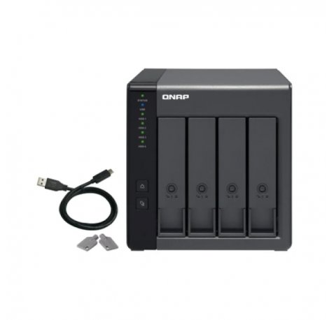 QNAP TR-004 Caja de Expansion RAID USB 3.0 - 4 Bahias 2.5", 3.5" - Ventilador 120mm