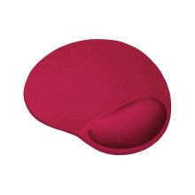 Trust BigFoot Alfombrilla Raton Ergonomica - ReposamuÃ±ecas de Gel - 23.6 x 20.5 cm - Color Rojo