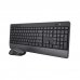 Trust Trezo Pack Teclado + Raton Inalambrico - Teclas Silenciosas - Fabricado con Material Reciclado - Color Negro