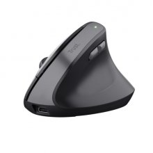 Trust Raton Inalambrico USB - Tecnologia Silent Click - 6 Botones - Recargable por USB-C - Color Negro
