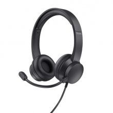 Trust Auriculares con Cable para Portatil - Microfono Ajustable - Diadema Ajustable - Control de Volumen - Color Negro
