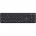 Trust Vaiya Teclado Multidispositivo Bluetooth - Conexion con hasta 4 Dispositivos - Teclas Perfil Bajo - Teclas Multimedia - Color Negro