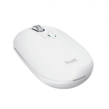 Trust Seron Raton Inalambrico - Ajustable hasta 3200dpi - Bluetooth - Recargable - Clic Silencioso - Receptor USB-C - Multiplataforma - 31x62x111mm - Color Blanco