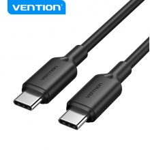 Vention Cable USB - Conector Niquelado - Potencia 60W - Corriente Max. 3A - Color Negro