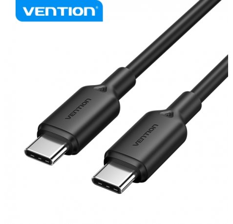 Vention Cable USB - Conector Niquelado - Potencia 60W - Corriente Max. 3A - Color Negro