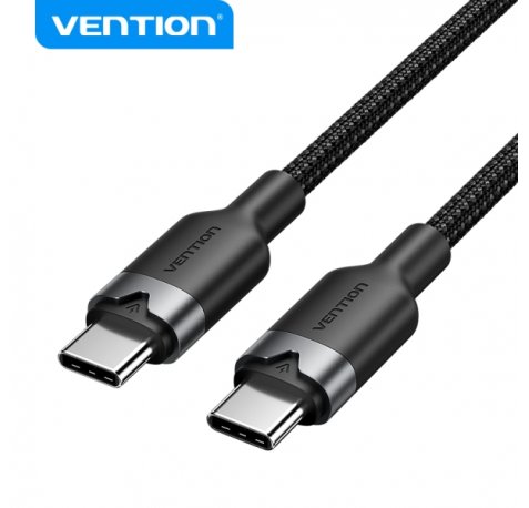 Vention Cable USB 2.0 - Niquelado - 60W - 3A - 2m - Color Negro