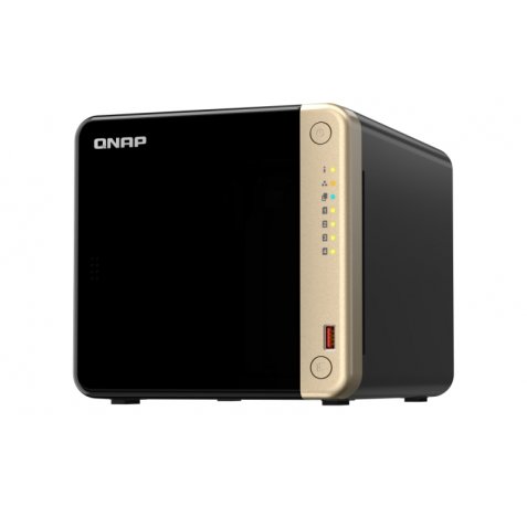 QNAP TS-464-8G NAS Torre Procesador Intel Celeron N5095 - Memoria 8GB - 4 Bahias 2.5", 3.5", M.2 - USB, HDMI, Ventilador 120mm
