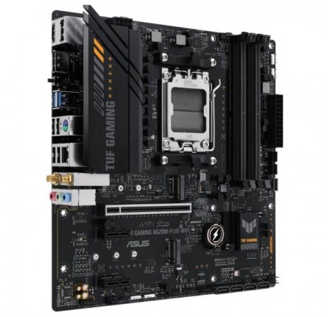 Asus TUF Gaming A620M-PLUS WIFI Placa Base AM5 - WiFi, Bluetooth, 4x DDR5, 2x M.2, 4x SATA III, PCIe 3.0, RJ-45, USB-A, USB-C - Factor de Forma MicroATX