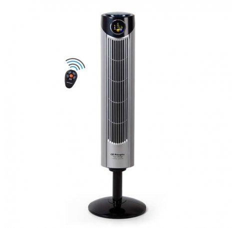 Orbegozo TWM 1015 Ventilador de Torre Ionico Oscilante - Potente Caudal de Aire - Display Digital - Mando a Distancia - Practico y Funcional